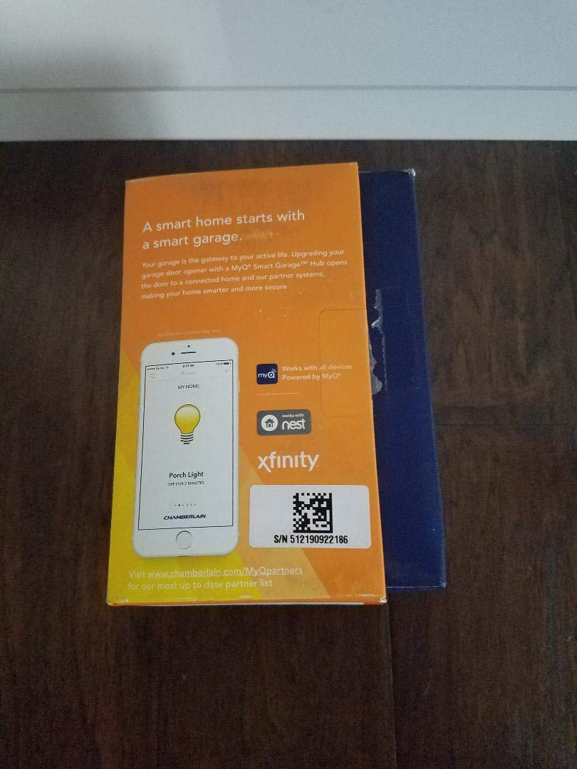 Chamberlain Myq Smart Garage Hub   Wi Fi Enabled Garage Hub With Smartphone Control, Model Myq G0301, Old Version, Black