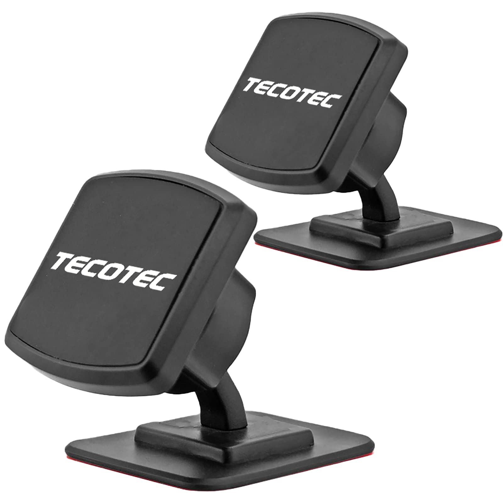 Tecotec 2X Powered Magnetic Cell Phone Holder For Car, Upgraded Ultra Strong X8 N50 Magnets Car Phone Mount Stand Compatible Wit
