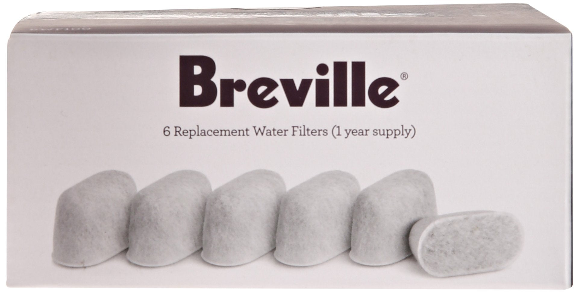 Breville Charcoal Filters, 6 Pack, For Use With The Breville Barista Pro (Bes878), Breville Barista Express (Bes870), And Breville Infuser (Bes840) Espresso Machines