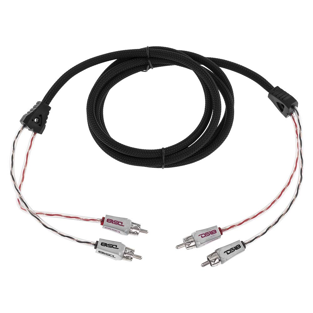 Ds18 Hqrca 6Ft Rca Stereo Audio Cable/Cord 6 Feet Dual Twist Wire For Noise Rejection | 2 Rca Male To 2 Rca Male Great For Ampli