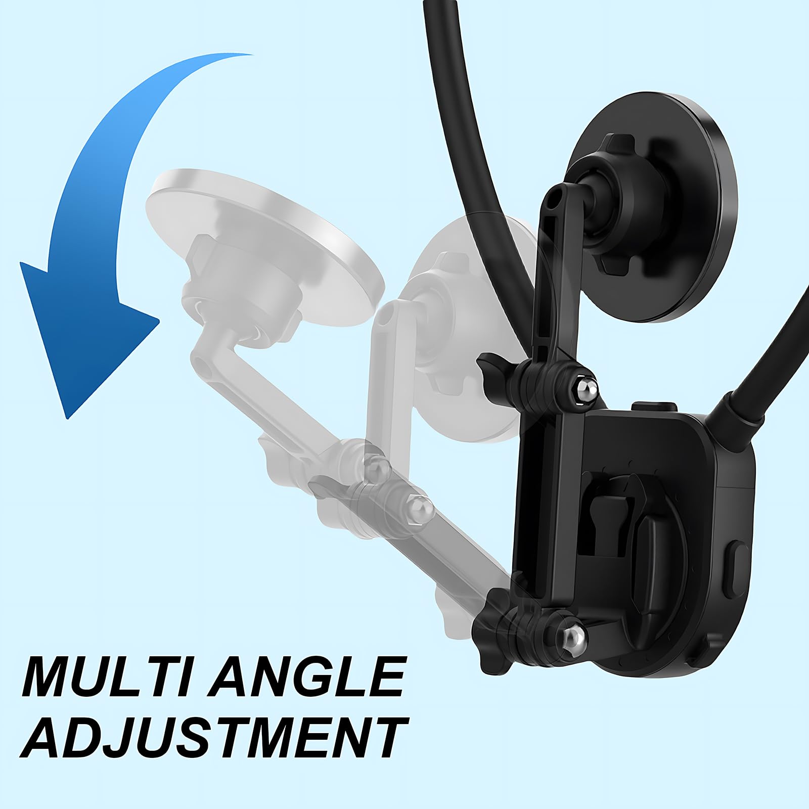 Magnetic Neck Mount For Phones, Cell Phone Holder Around Neck Pov/Vlog Selfie Mount Hand Free Phones Neck Holder Video Recording