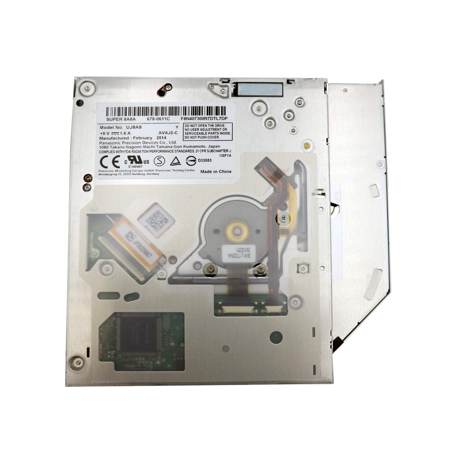 Yn X Uj8A8 Sata Slot In 678 0611C Super Multi Dvd Rw Burner Cd Drive For Macbook Pro 15.4'' A1286 Macbook Pro 13'' A1278 2011 Mc