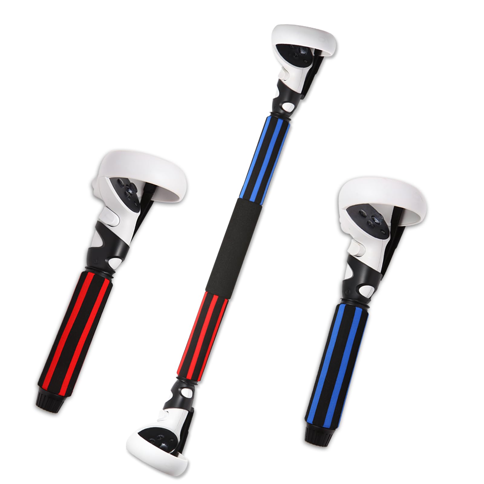 Vr Long Arms Sticks Handle Attachments For Meta/Oculus Quest 2 Extension Grips For Playing Beat Saber Game,Gorilla Tag And Super
