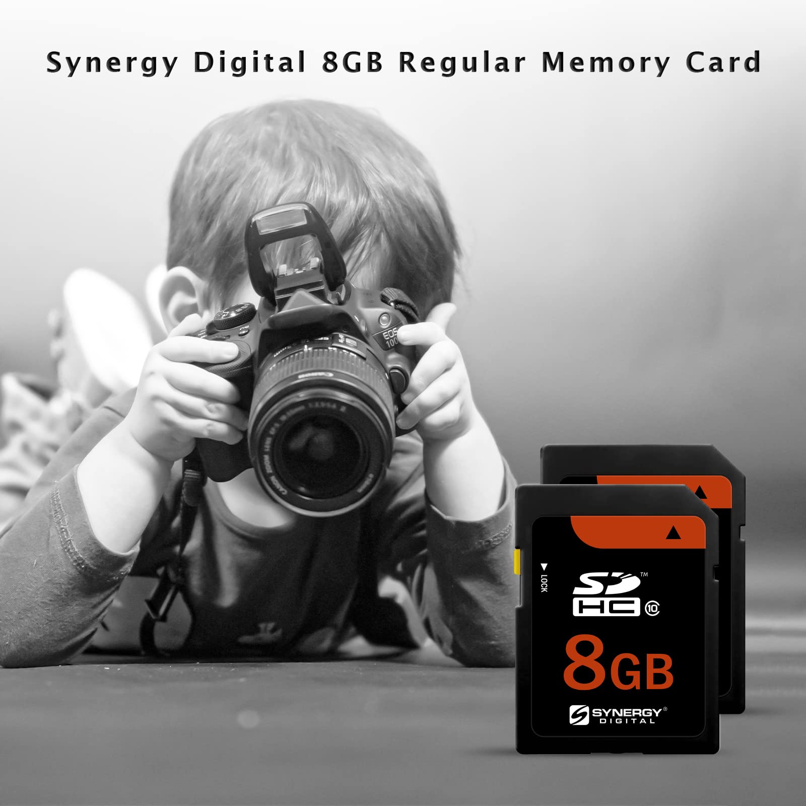 Synergy Digital 8Gb Secure Digital Sdhc Uhs I Memory Card, Compatible With Canon Powershot Sd750 Digital Camera   Class 10, U1,