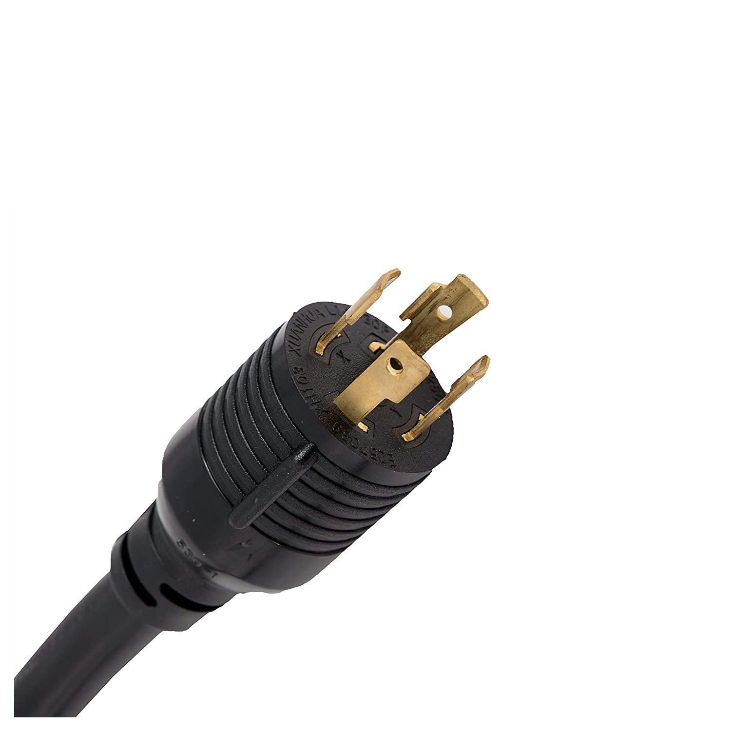 50Ft Generator Extension Cord 30 Amp 4-Prong (L14-30P / L14-30R) - 10Awg4 125/250V Stw - Hook And Loop Strap Ul Approved By Life