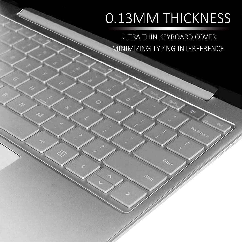 Proelife Keyboard Cover Skin For 2021 2020 Microsoft Surface Laptop Go 12.4 '' & 2022 Surface Laptop Go 2 12.4 Inch With Fingerp