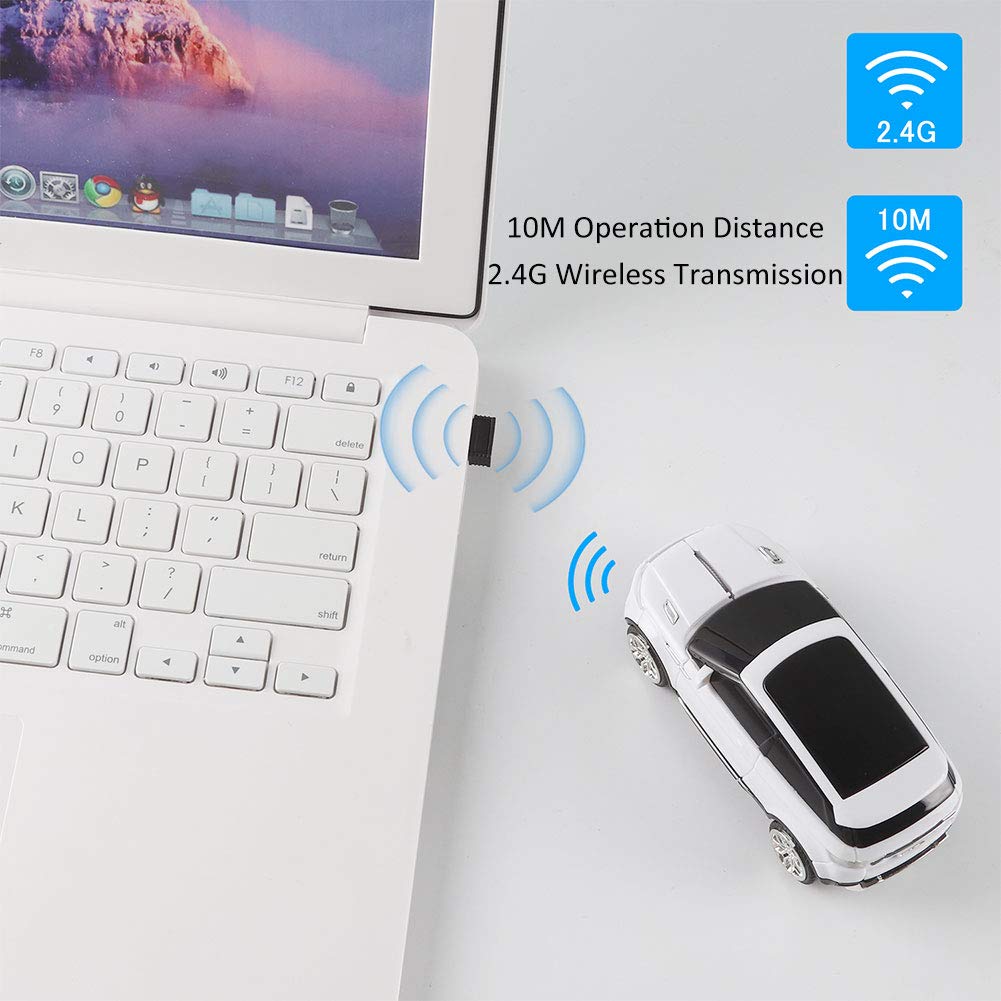 Chuyi Cool Suv Car Shaped Wireless Mouse 1600 Dpi Optical Cordless Mice With Usb Receiver For Office School Travel For Pc Comput