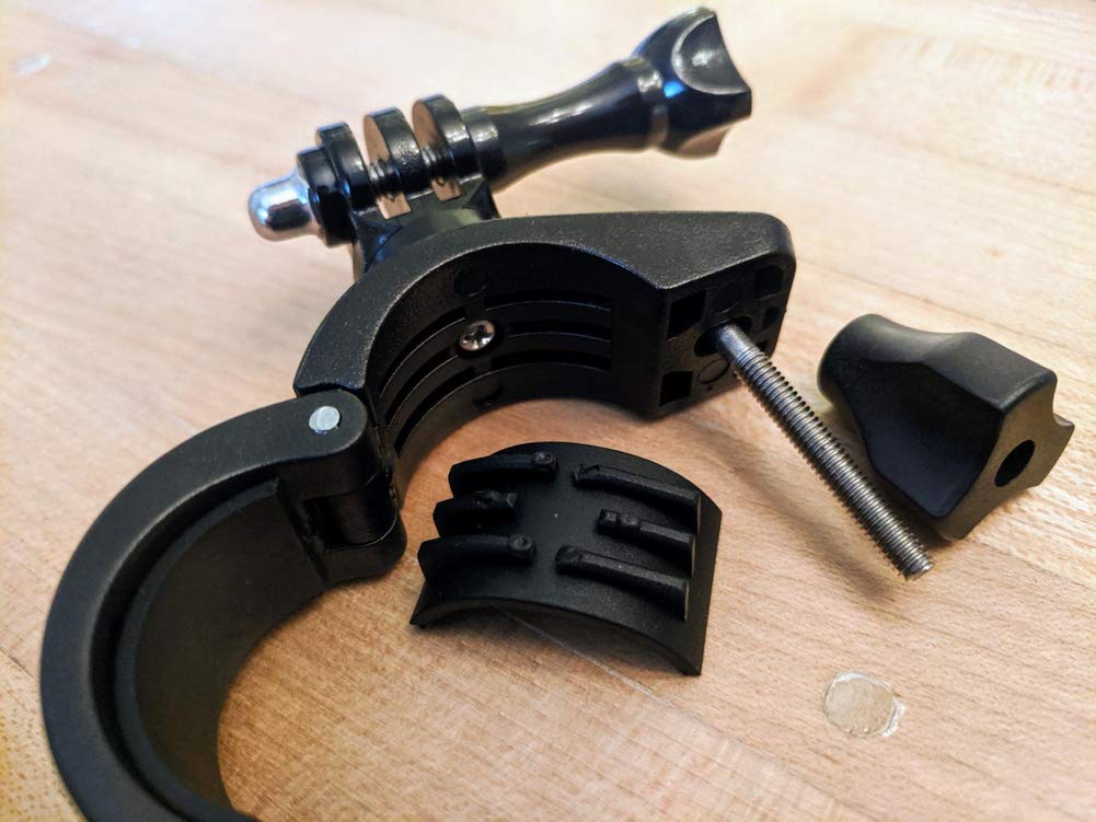 Motorcycle Bike Handlebar Mount,Rotation Bicycle Seatpost Mount For Gopro Hero 4 5 6 7 8 9 10 11 Black Silver Session, Akaso/Cam