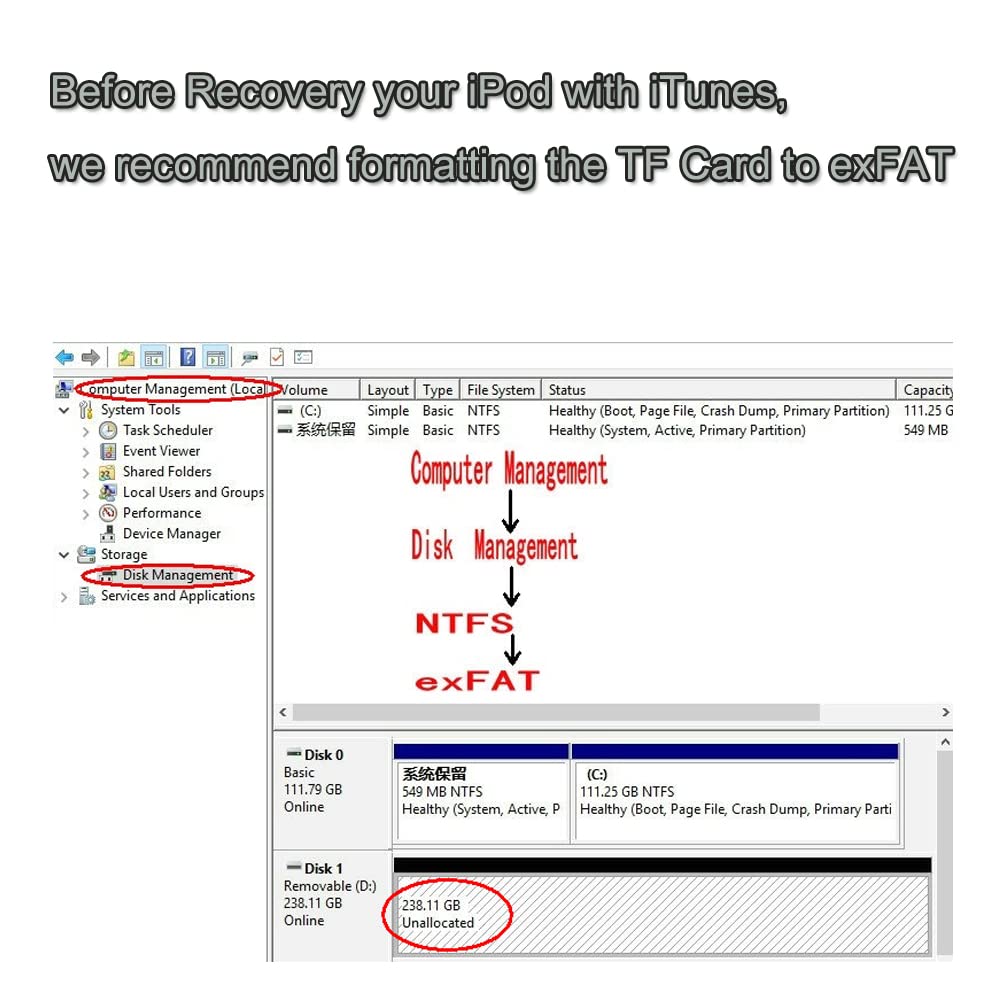 Fleane Fip02 Dual Micro Sd Adapter For Ipod Classic Ipod Video 5Th 5.5Th 6Th 6.5Th 7Th 7.5Th Tf Card Adapter Replace Mk8022Gaa Mk1634Gal Mk1231Gal