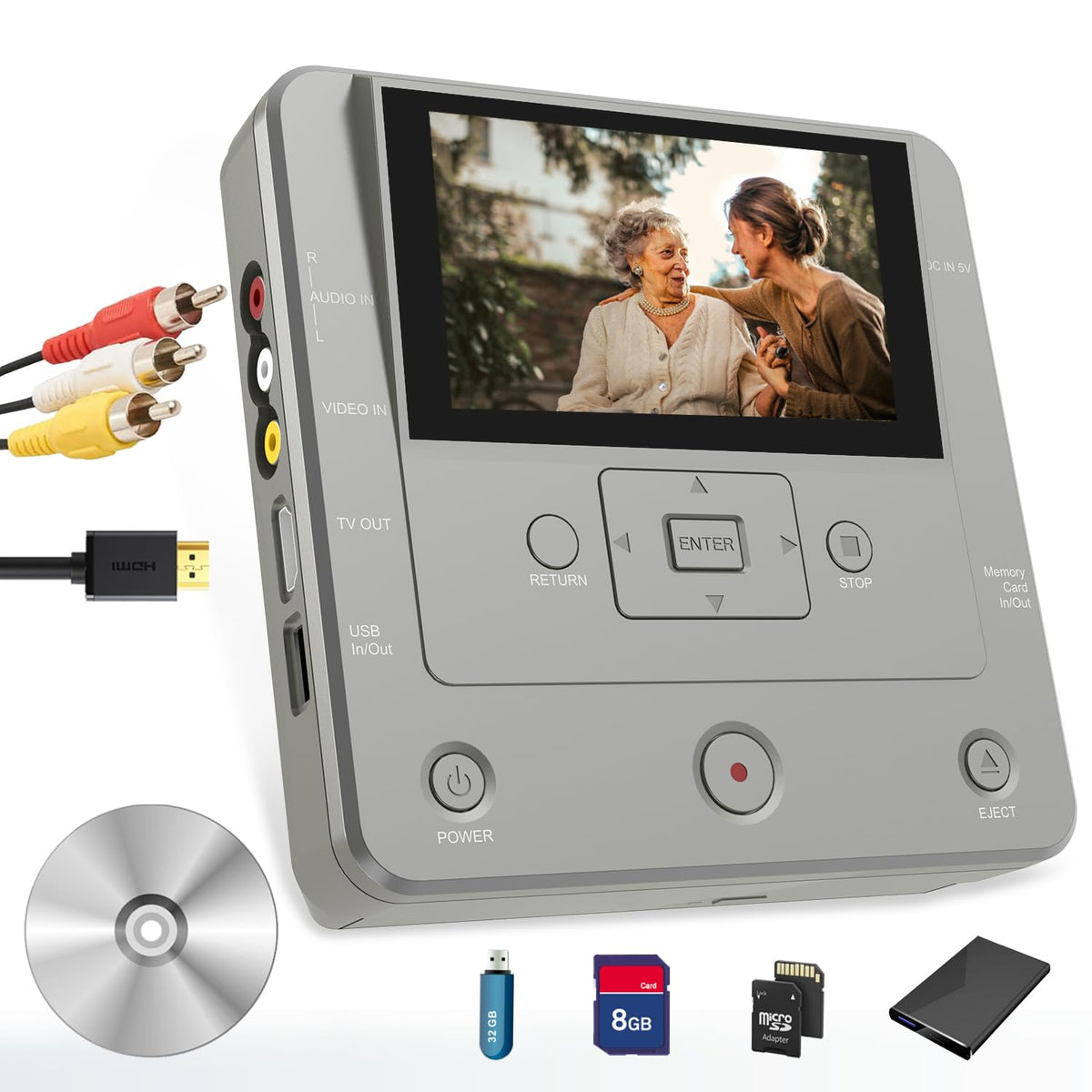 Vhs To Dvd Recorder, Vhs To Dvd Converter Machine, Convert Vhs,Vcr,Camcorder To Dvds,Usb,Sd Card,Smart Phone Wifi To Dvds,Usb,Sd