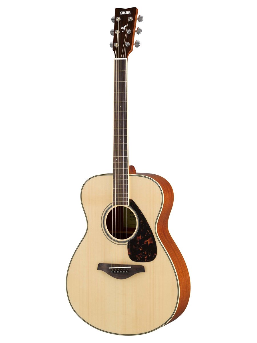 Yamaha FS820 Small Body Solid Top Acoustic Guitar, Natural, Concert