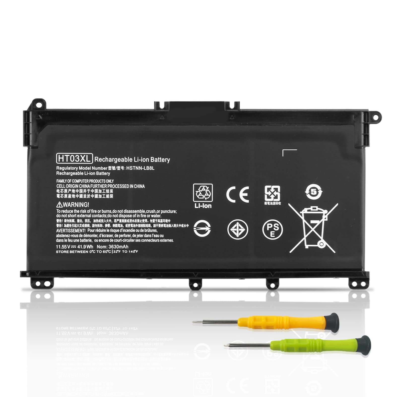 Ht03Xl Battery Replacement For Hp Pavilion 14 Ce 14 Cf 14 Ck 14 Cm 14 Df 14 Dh 14 Dq 14Q Cy 14S Cf 14S Dq 14 Fq 15 Cs 15 Cw 15 D