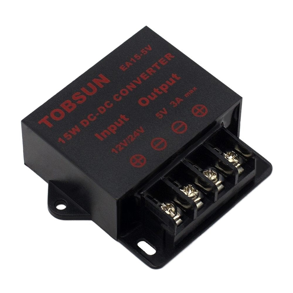 Binzet Dc Converter Step Down Regulator 5V Regulated Power Supplies Transformer Converter (5V 3A 15W)