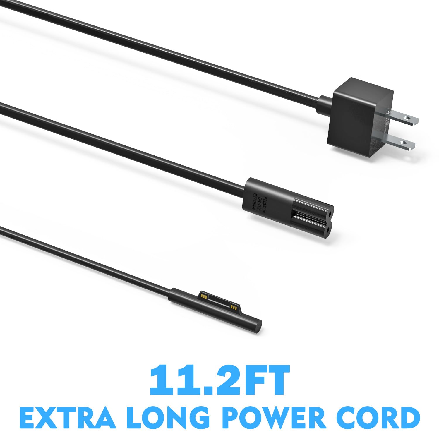 65W Surface Pro Laptop Charger For Microsoft Surface Pro 10 9 8 7+ X 7 6 5 4 3, Windows Surface Laptop 7 6 5 Studio 4 Go 3 2, Surface Go 2 3, Surface Book 2 1, Support 44W 36W, 10.1Ft Cord&Travel Case