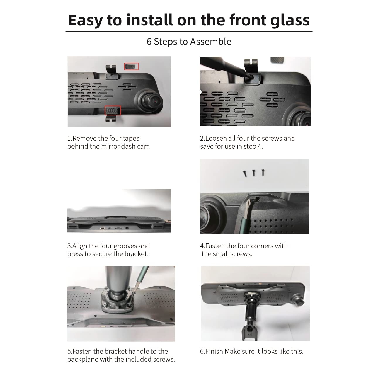 Wolfbox Oem Bracket For G930 Mirror Dash Cam