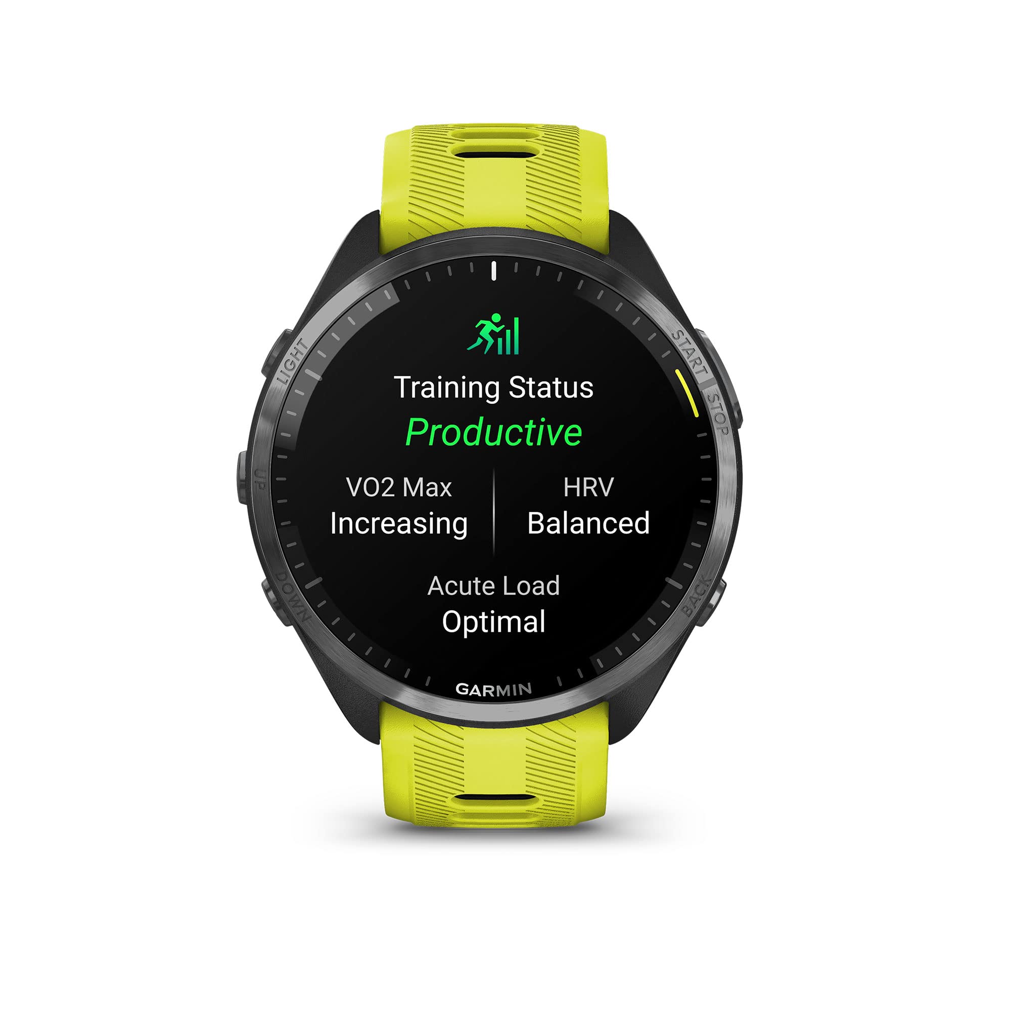 Garmin Forerunner 965 Running Smartwatch, Colorful Amoled Display, Training Metrics And Recovery Insights, Amp Yellow And Black