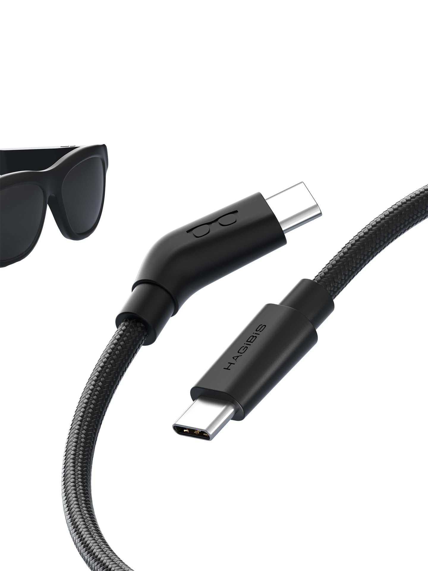 Hagibis AR Smart Glasses Cable USBC Charging Data & Power Supply Cable 10Gbps 4K60Hz 240W Wedge Joint UltraSlim Flexible Cable