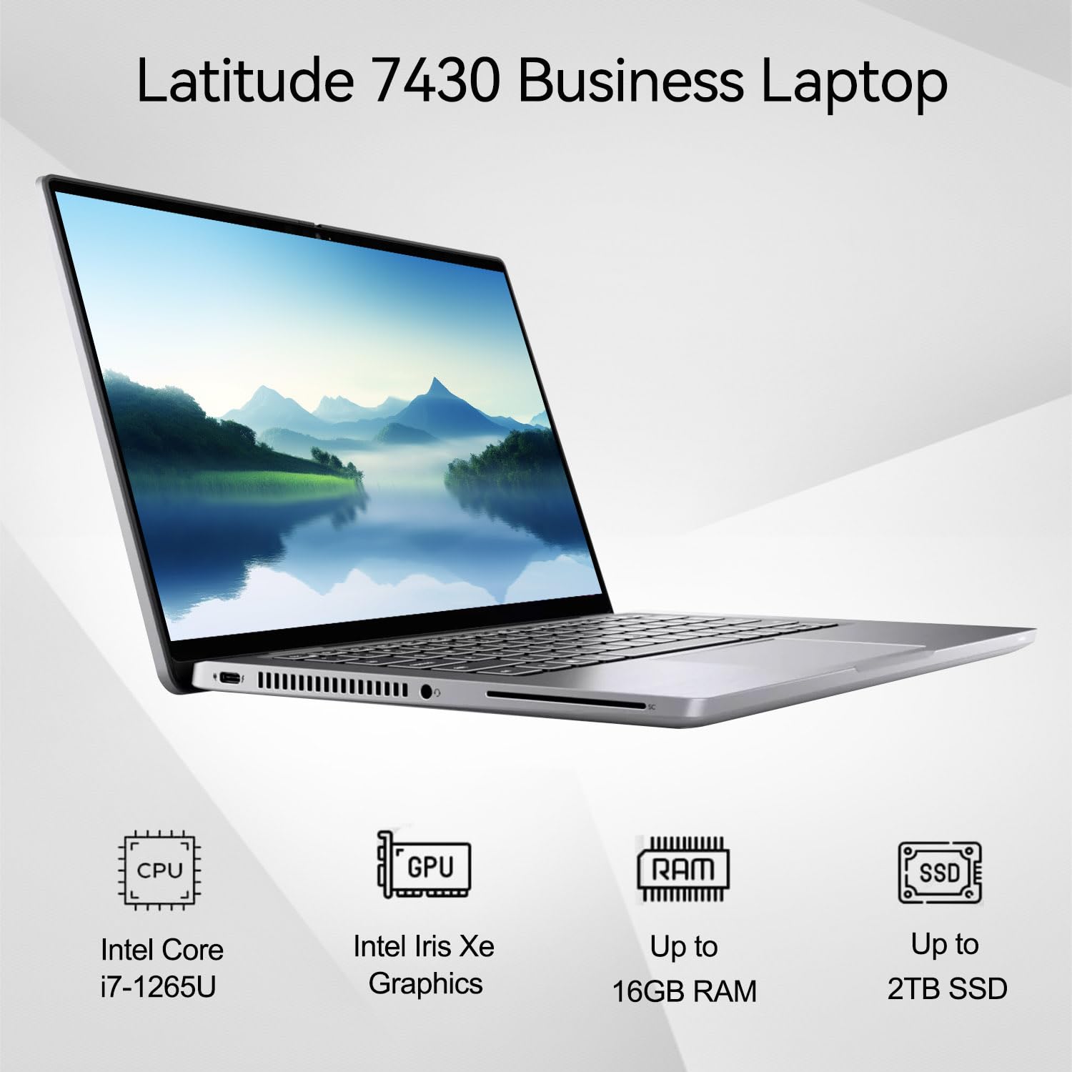 Dell Latitude 7430 Business Laptop, 14    Fhd Touchscreen, Intel Core I7-1265U, 16Gb Ram, 1Tb Ssd, Fingerprint Reader, Backlit K