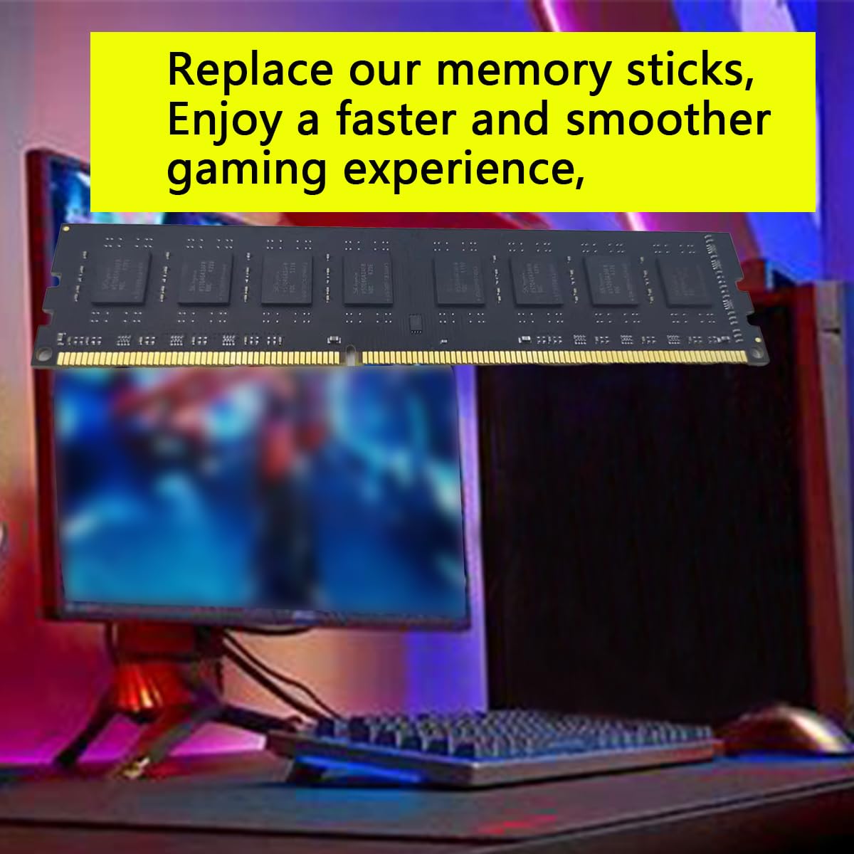 Moaffzey 1866Mhz Ddr3 Ram 8Gb(2 * 4Gb) 1.5V(Pc3 14900) Cl10 Udimm Pc Computer Desktop Memory Module Ram Upgrade Unbuffered Non E