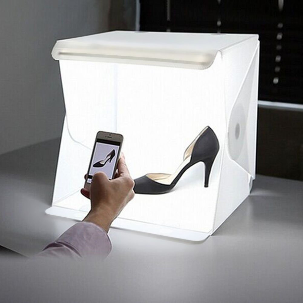 Depthlan Folding Photo Studio Kit Box With Led Light For Photographing Shooting Tent For Small Size Itens