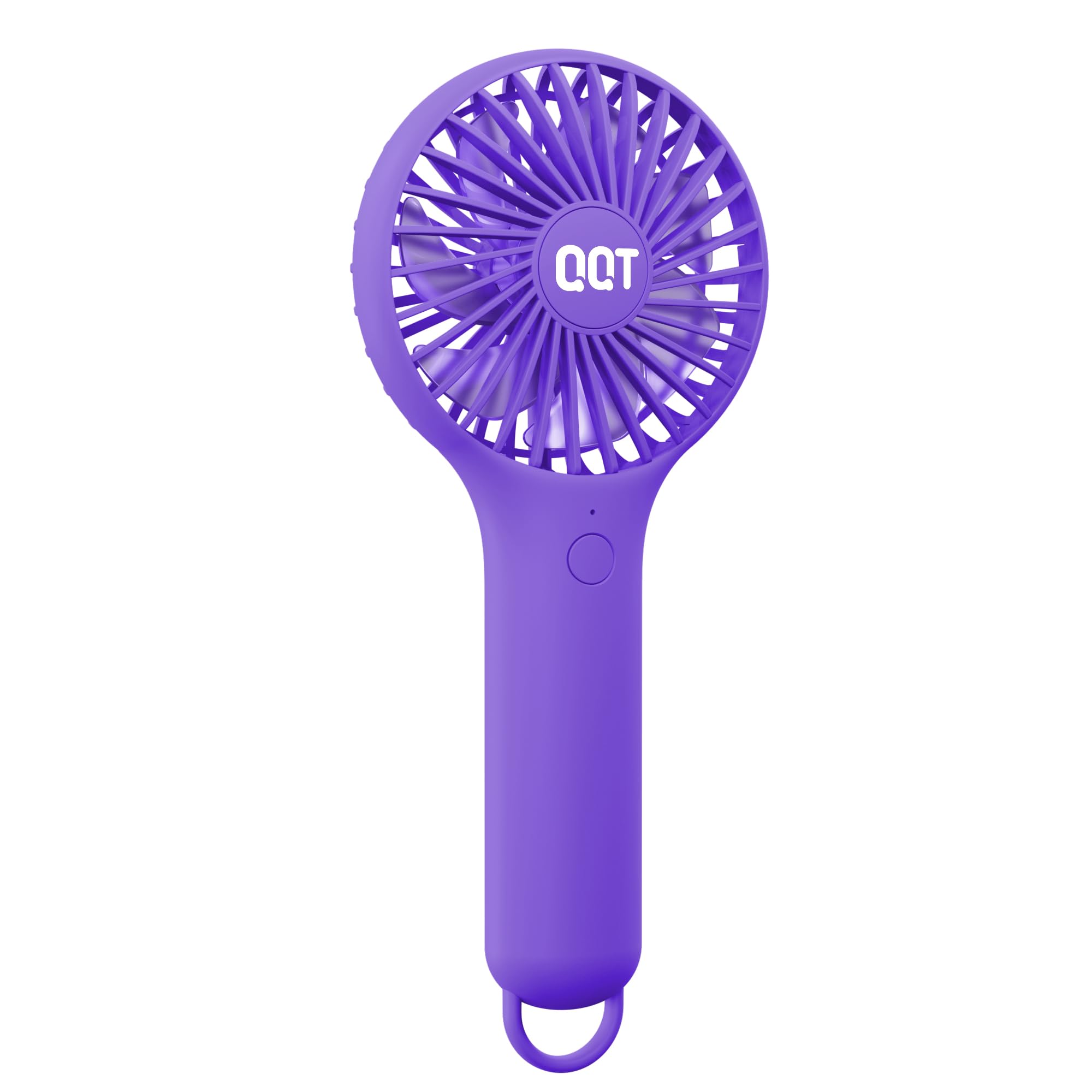 Qqt Mini Handheld Fan,Small Personal Fan With 3Speeds,Portable Battery Operated Fans,Usb Rechargeable Makeup Eyelash Fan,Strong