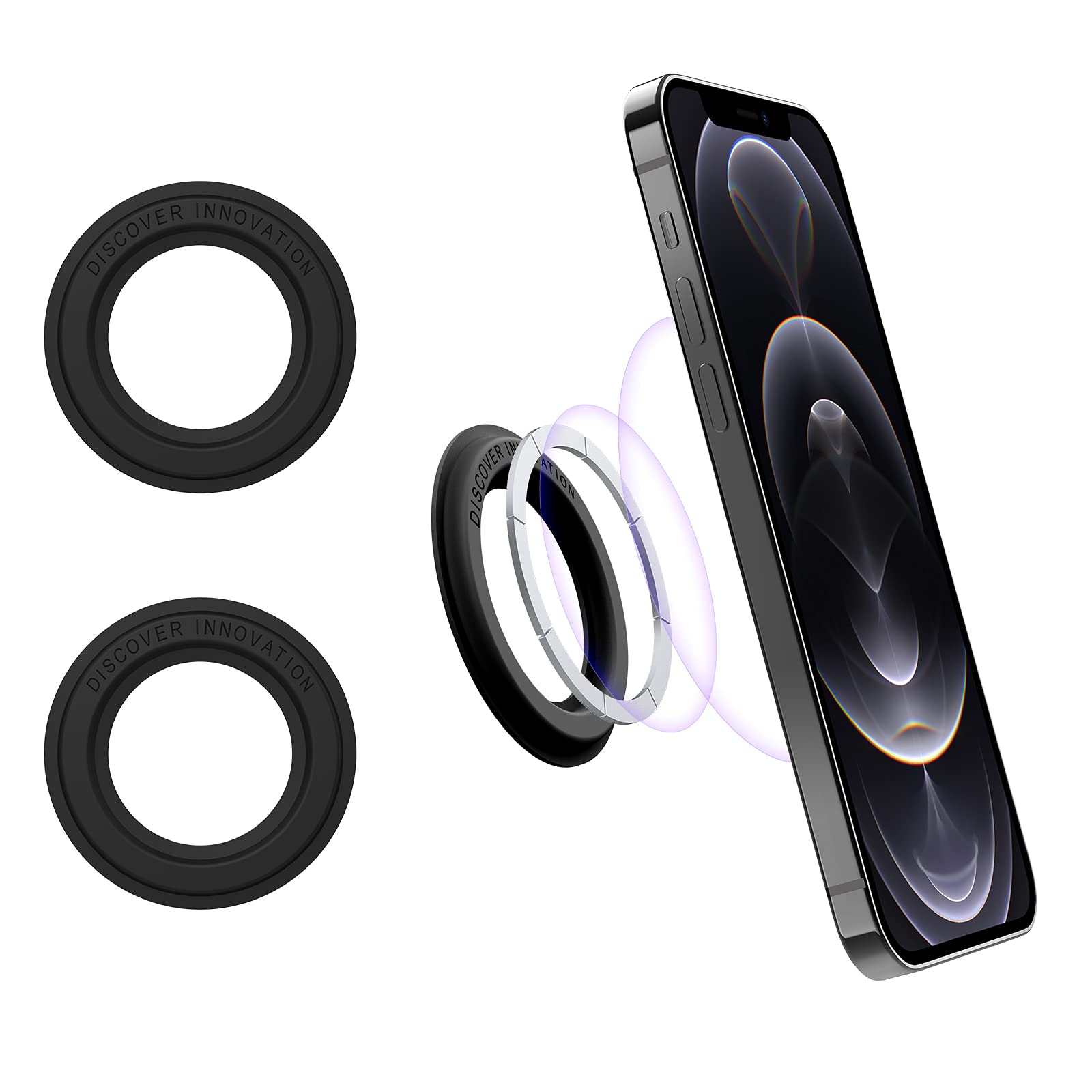 Nillkin Magsafe Wall Mount Magnetic Shower Phone Holder, 2 Pack Snaphold Magnetic Sticker For Iphone 15 14 13 12 Pro Max/Pro, Ma