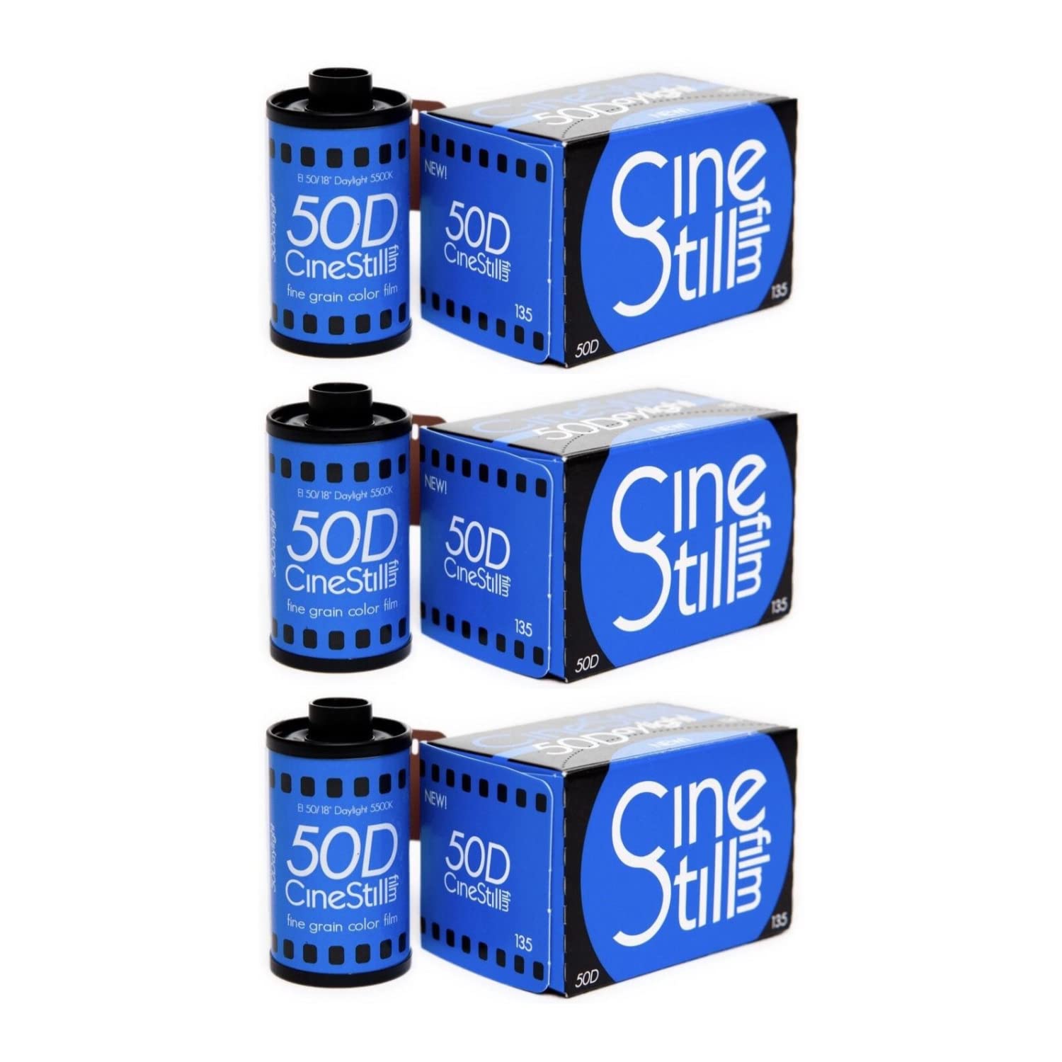 Cinestill Film 50Daylight 35Mm Film Boxed (36 Exposures, 3 Pack) Bundle (3 Items)