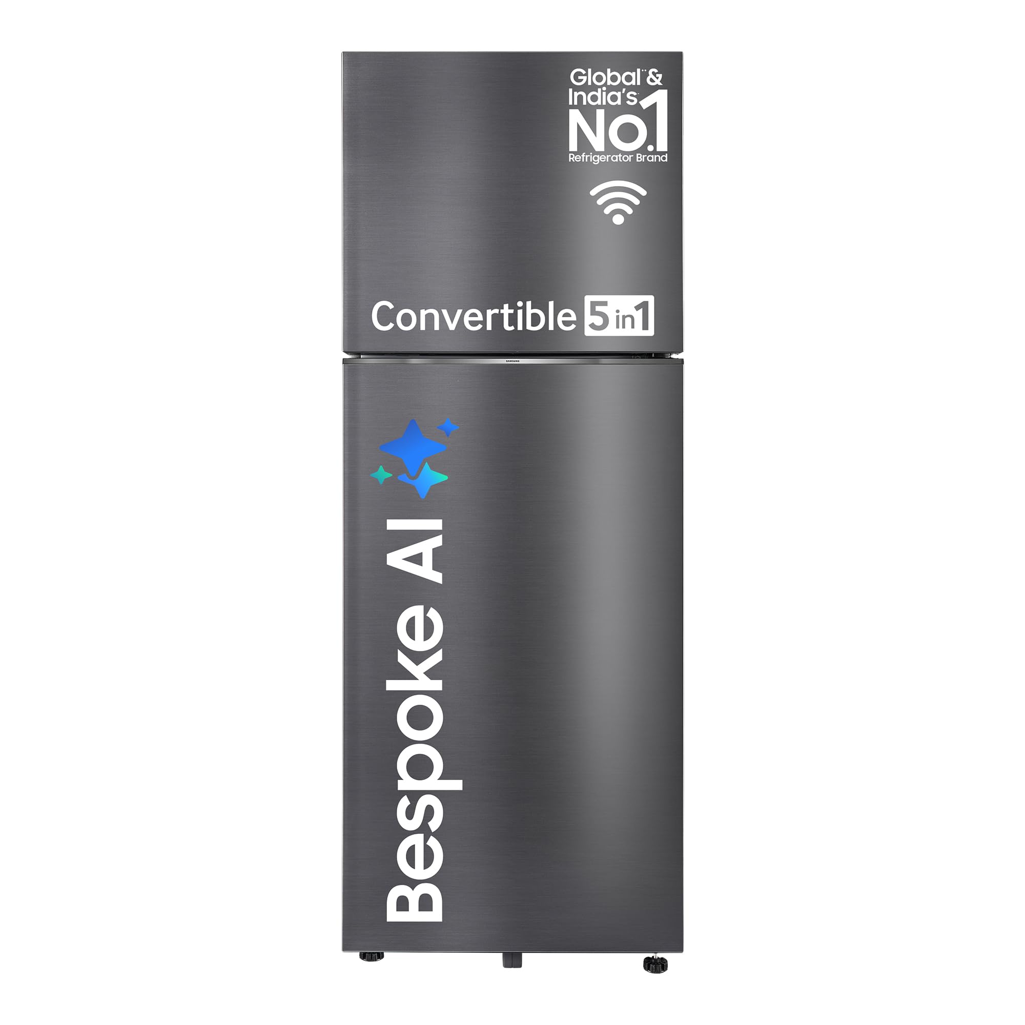 Samsung 419 L, 3 Star, Convertible 5In1, Digital Inverter, Frost Free Double Door, Bespoke Ai Wifi Enabled Refrigerator (Rt45D