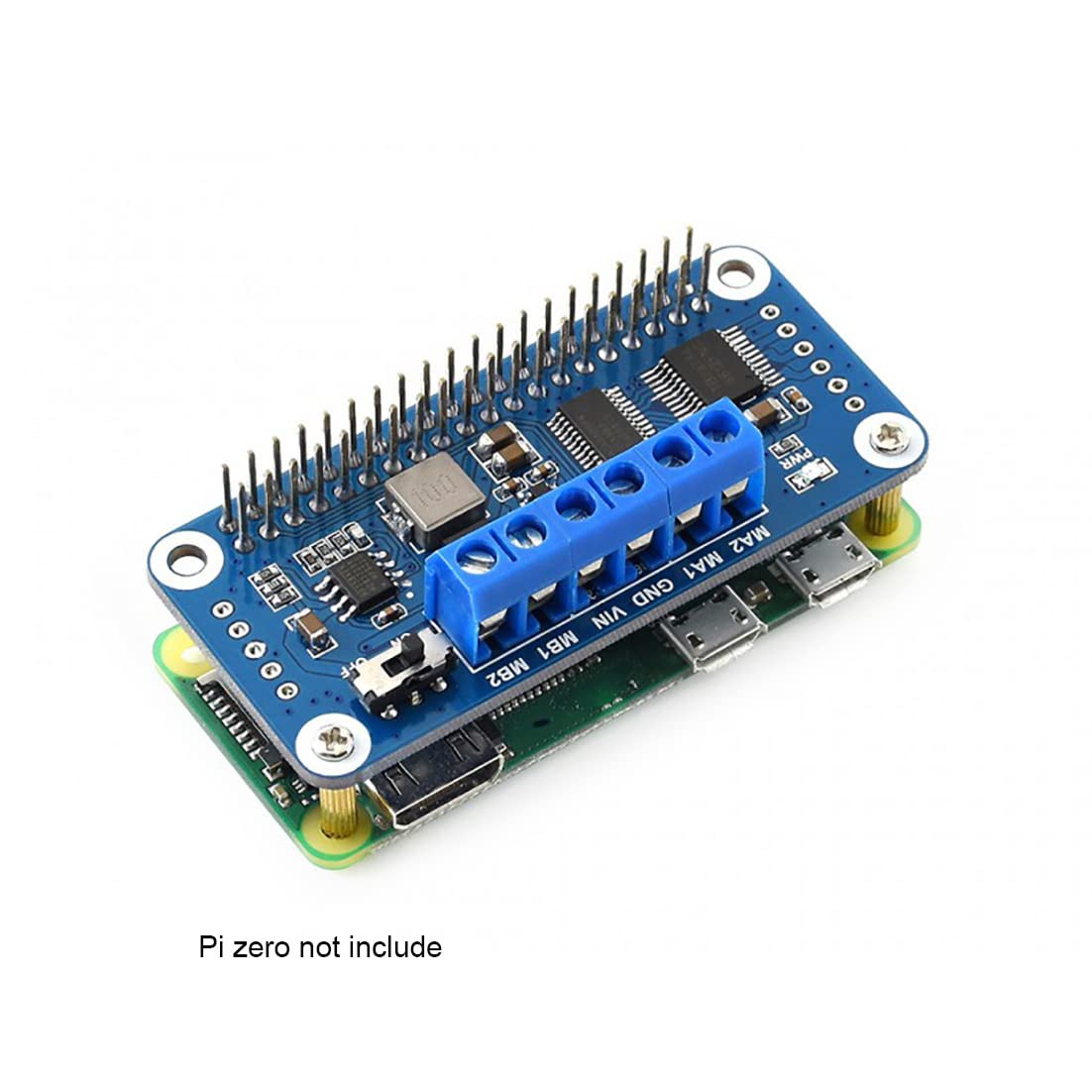 Coolwell Raspberry Pi Motor Driver Hat Onboard Driver Tb6612Fng I2C Interface For Raspberry Pi 4B+ 4B 3B+ 3B 2B+ Zero W Wh 2 W S