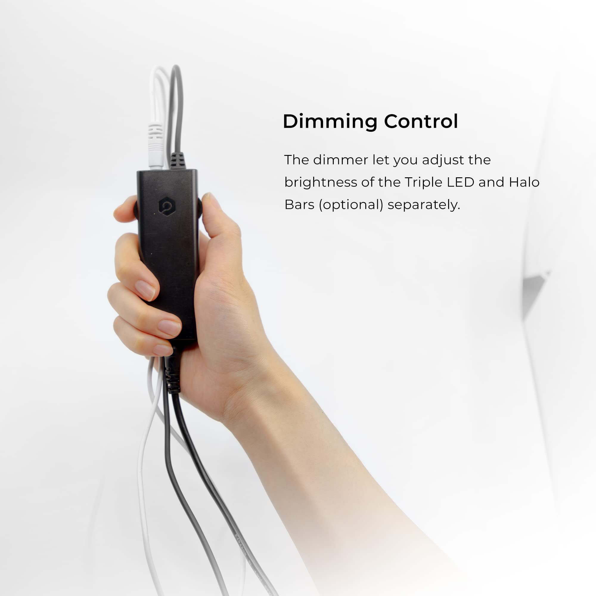 Foldio3 + Extra Lights (25Inch Lightbox For Product Photography With Halo Bars / 25'' X 25''/ Portable Studio, Dimmable Led Chip