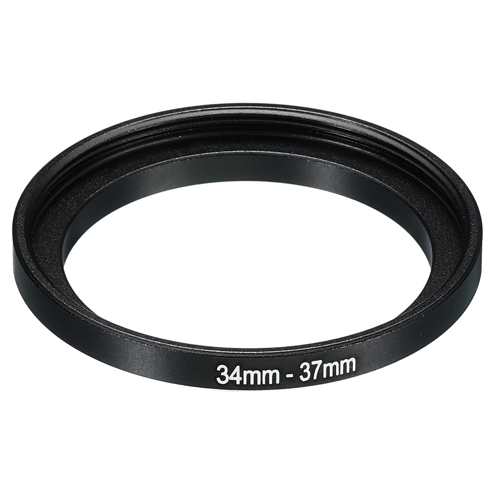 Patikil 34Mm 37Mm Metal Step Up Ring, Camera Lens Filter Adapter Ring Aluminum Filter Adapter Ring For Camera Lenses Hood, Black
