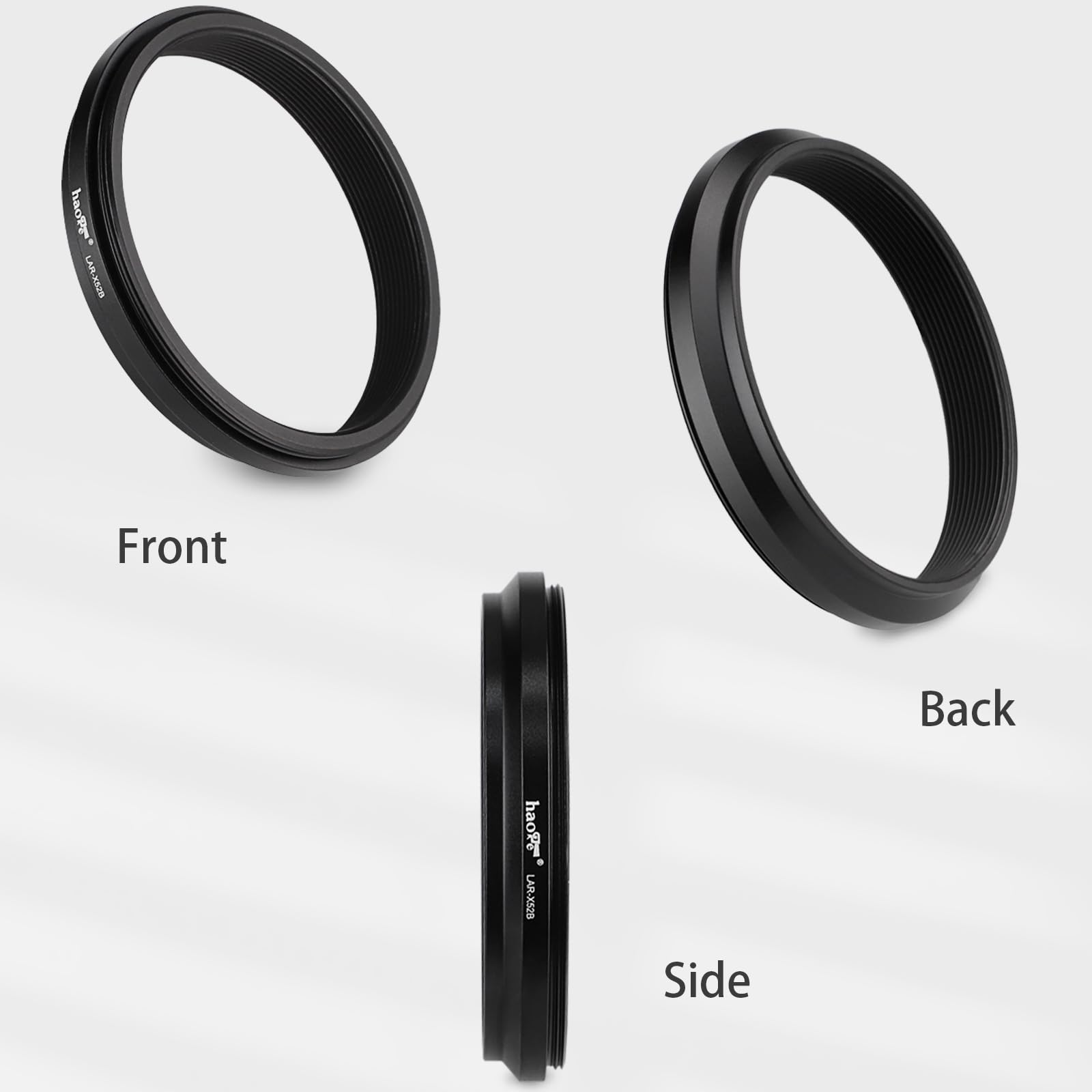 Haoge Lens Filter Adapter Ring For Fujifilm X100Vi Fuji Finepix X100V Camera Fit 49Mm Uv Cpl Nd Filter Lens Cap Replace Fujifilm Ar X100 Black