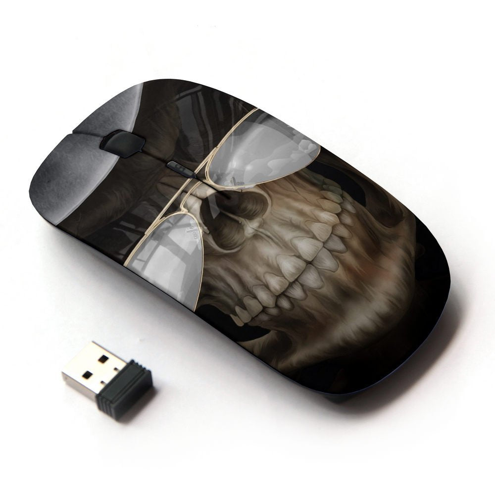 Koolmouse [ Optical 2.4G Wireless Mouse [ Cool Grim Reaper Shades Skull ]