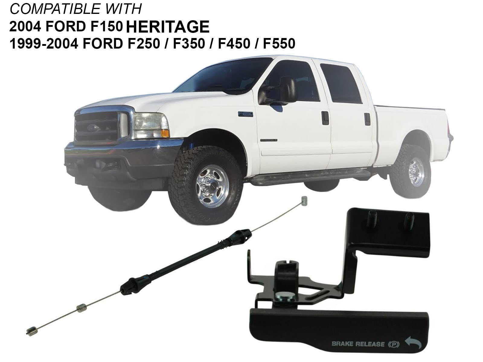 Apa Replacement Parking Brake Release Cable And Handle For 1999 2004 F150 F250 F350 F450 F550 2C3Z2783Aa F81Z2783Aa