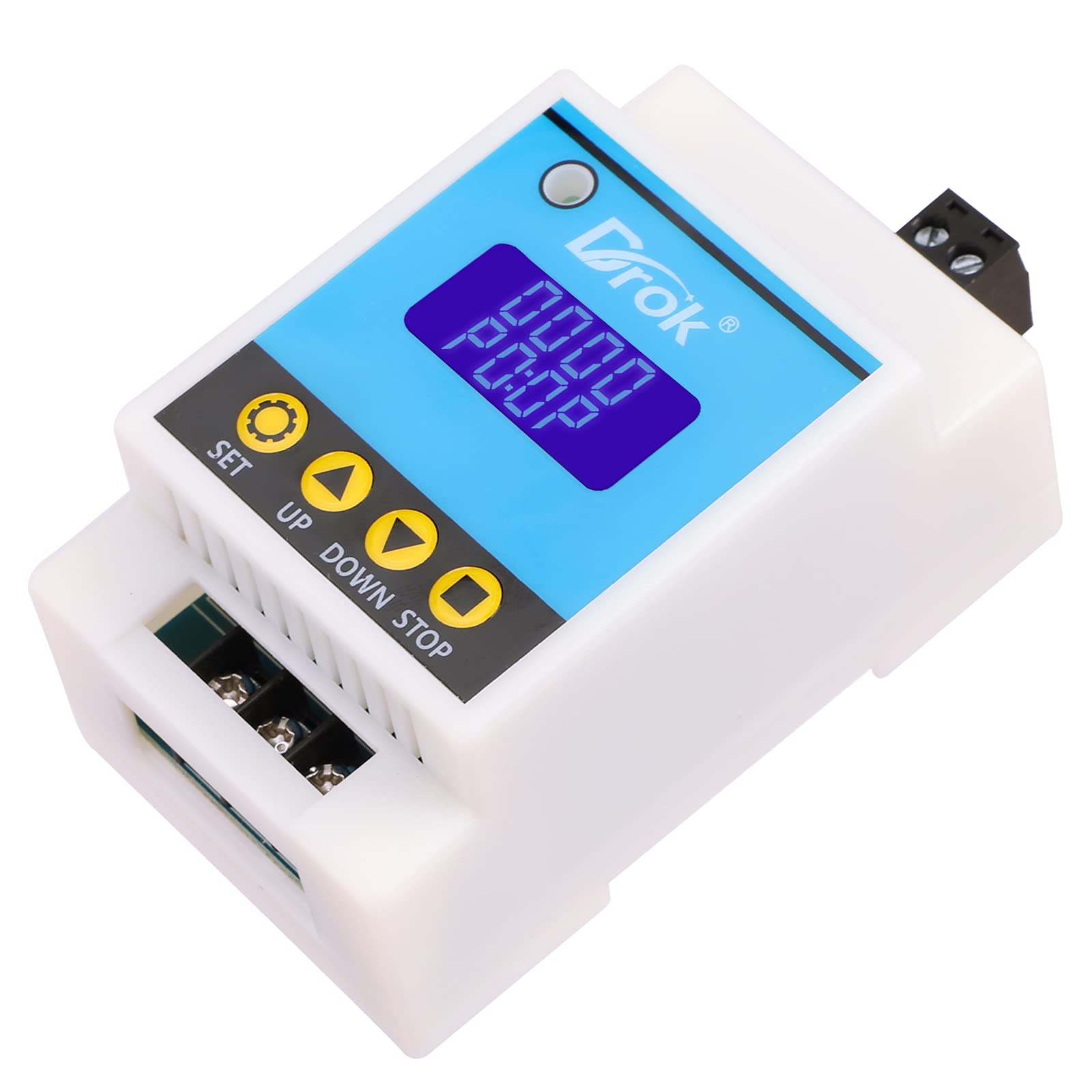 Drok Delay Relay Module, Dc 6 30V Timer Relay 6V 12V 24V 0.01S 9999Min 50 130Ma Digital Timer Cycle Delay, Power Supply On/Off C