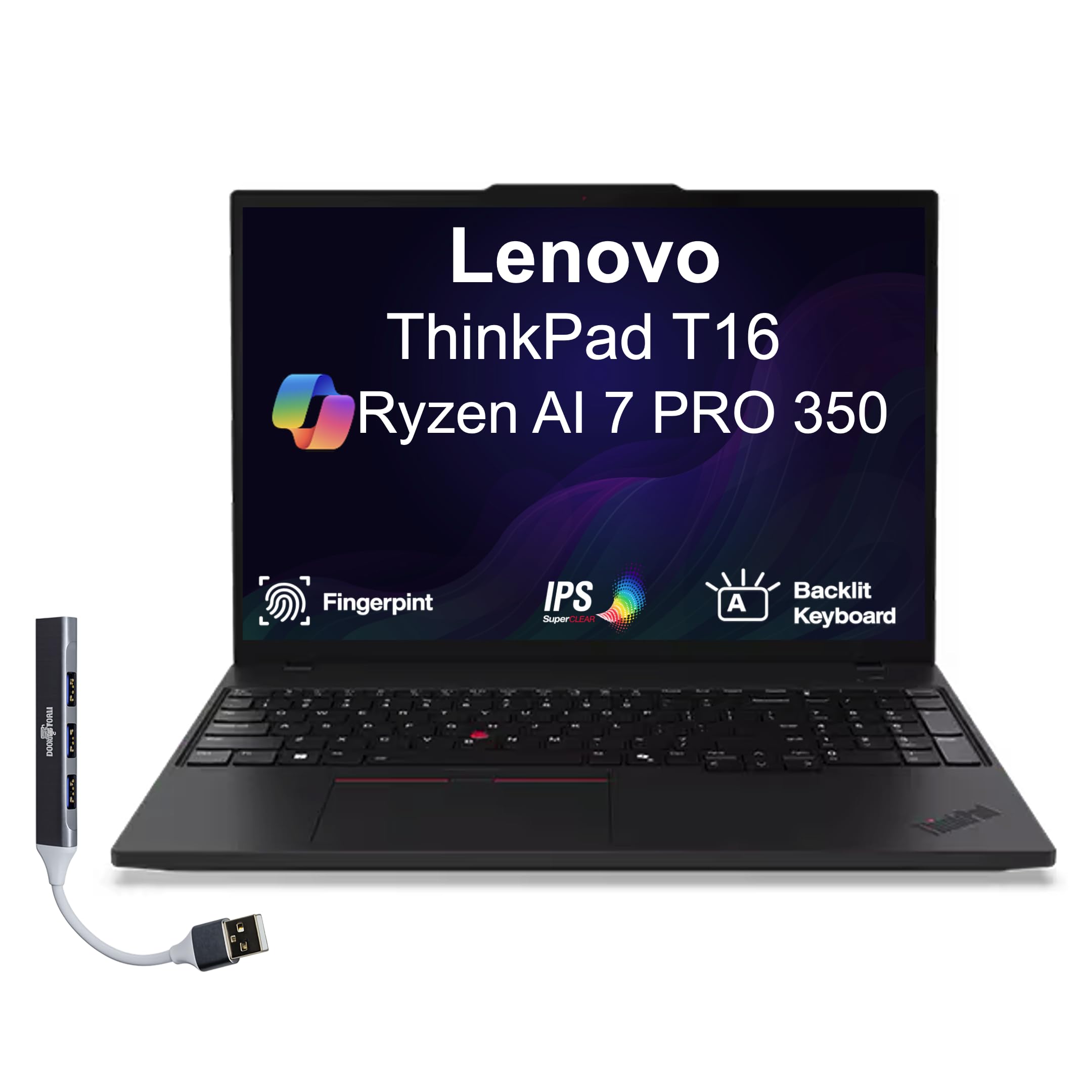 New Lenovo Thinkpad T16 Notebook Amd Ryzen Ai 7 (R7) Pro 350 16Gb 512Gb Ssd Wi-F