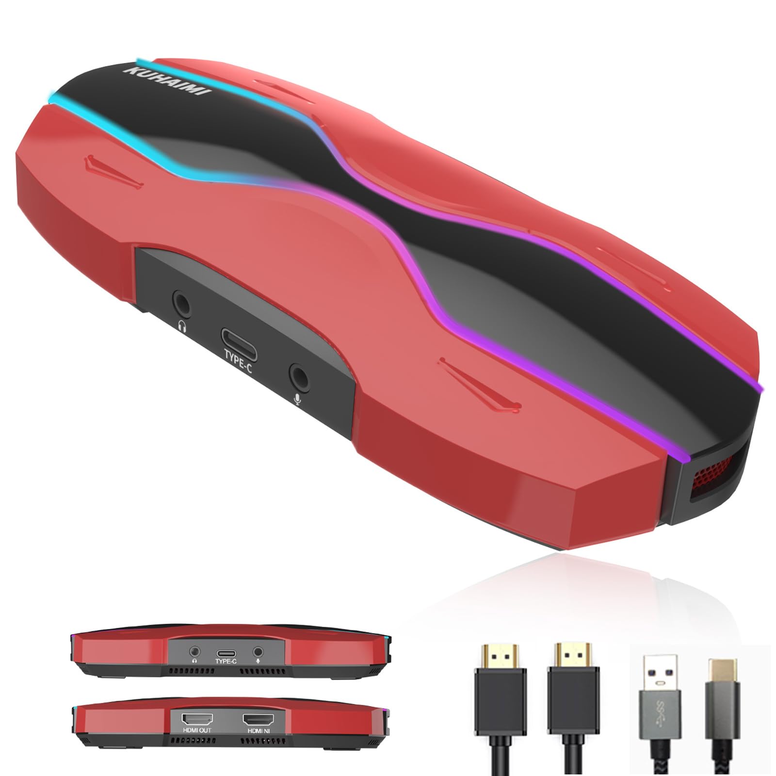 4K Hdmi Video Capture Card For Streaming,Full Hd 4K 60 Usb Cam Link Game Audio Video Capture Card For Gaming/Live Streaming/Vide