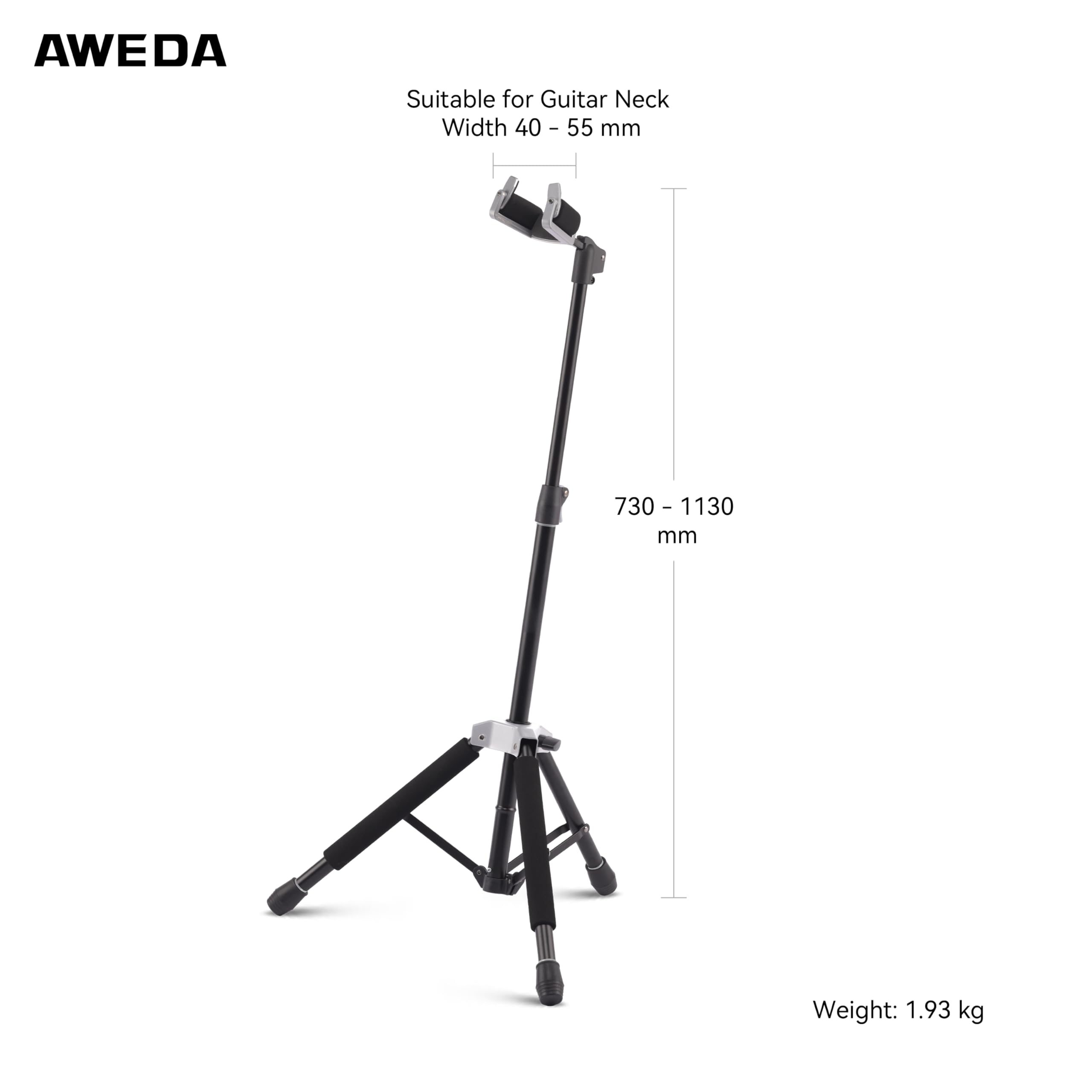 Aweda Auto Fit System Single Guitar Stand Universal Portable Guitar Stand Adjustable Folding Hanging Guitar Floor Stands For Aco