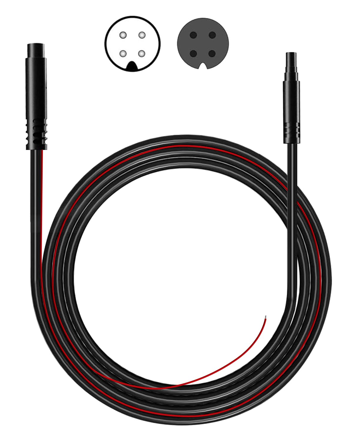 Azdome Extend Cable For M300S/M550 Pro/Pg17/M580 2Ch/Pg19X/Pg02S, 4 Pin 6M, Extend Cable For Mirror Dashcam Rear View Camera Rea