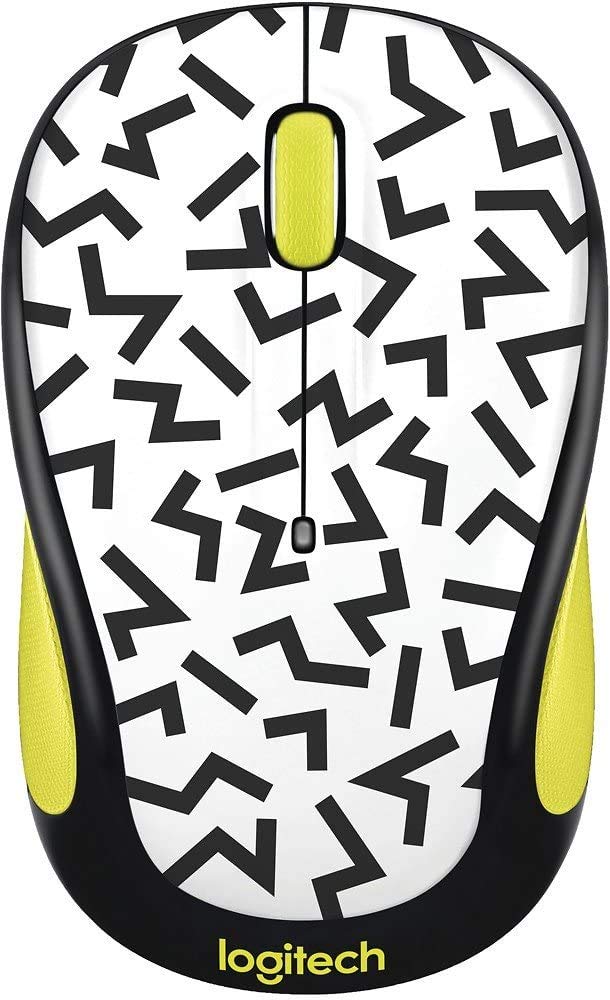 Logitech M325C Wireless Mouse   Yellow Zigzag 910 004689