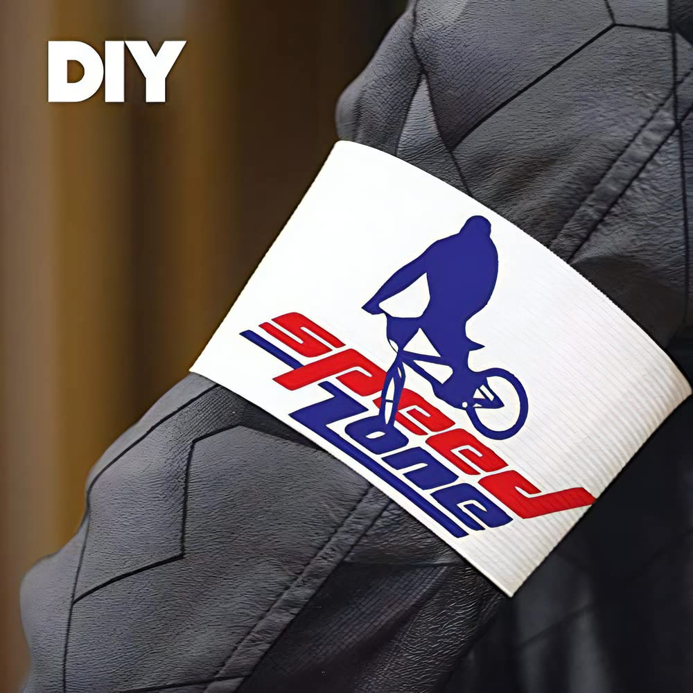 Wrzbest White Armbands Soccer Football Rugy Captain Armbands Mourning Armband For Multipurpose Use,Diy,Restaurant,Team Sport,Hos