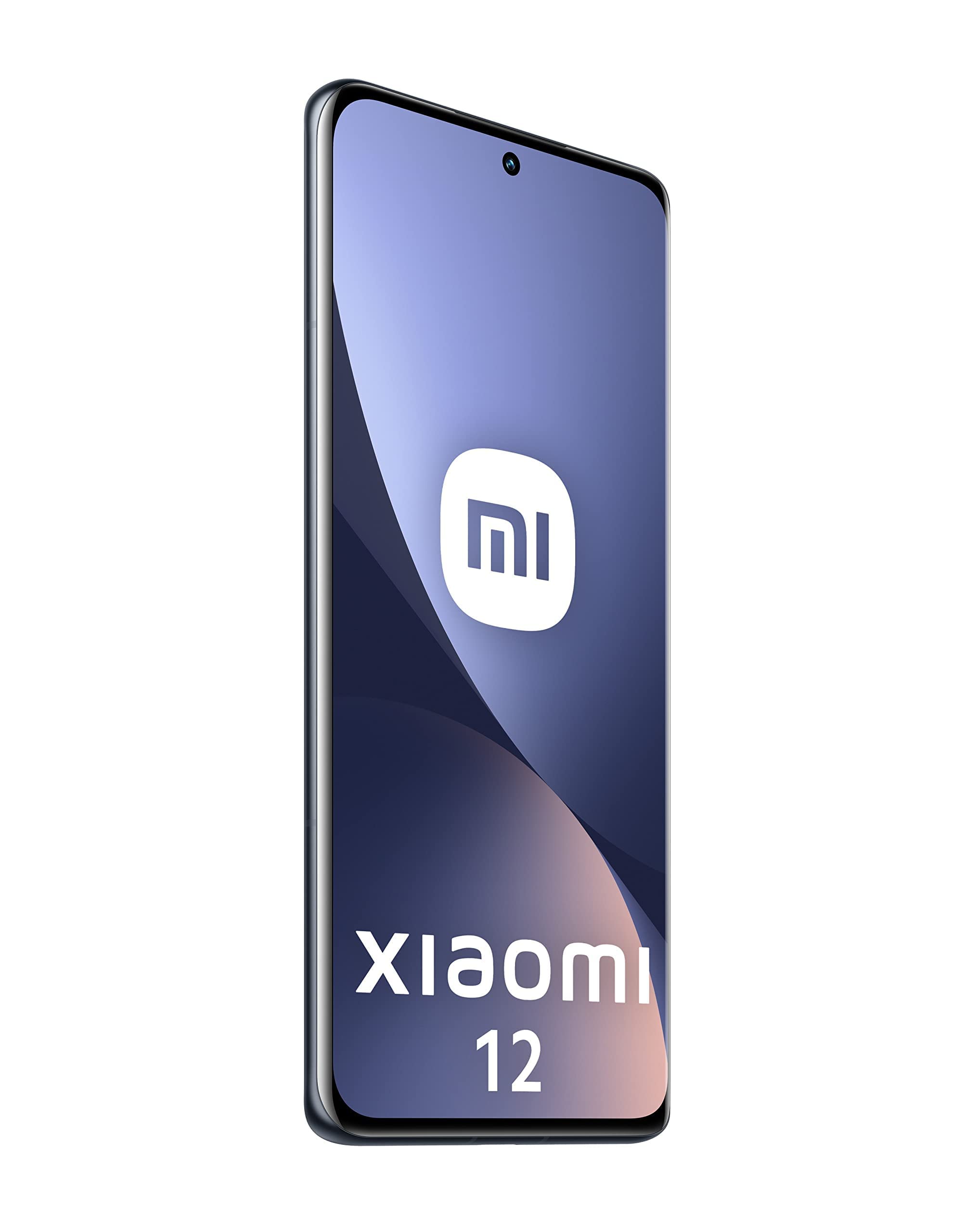 Xiaomi 12 5G + 4G Lte 128Gb + 8Gb Snapdragon� 8 Gen 1 Global Unlocked 50Mp Pro Grade Camera (Tmobile Mint Tello Global) + (W/Fast Car Charger Bundle) (Gray)