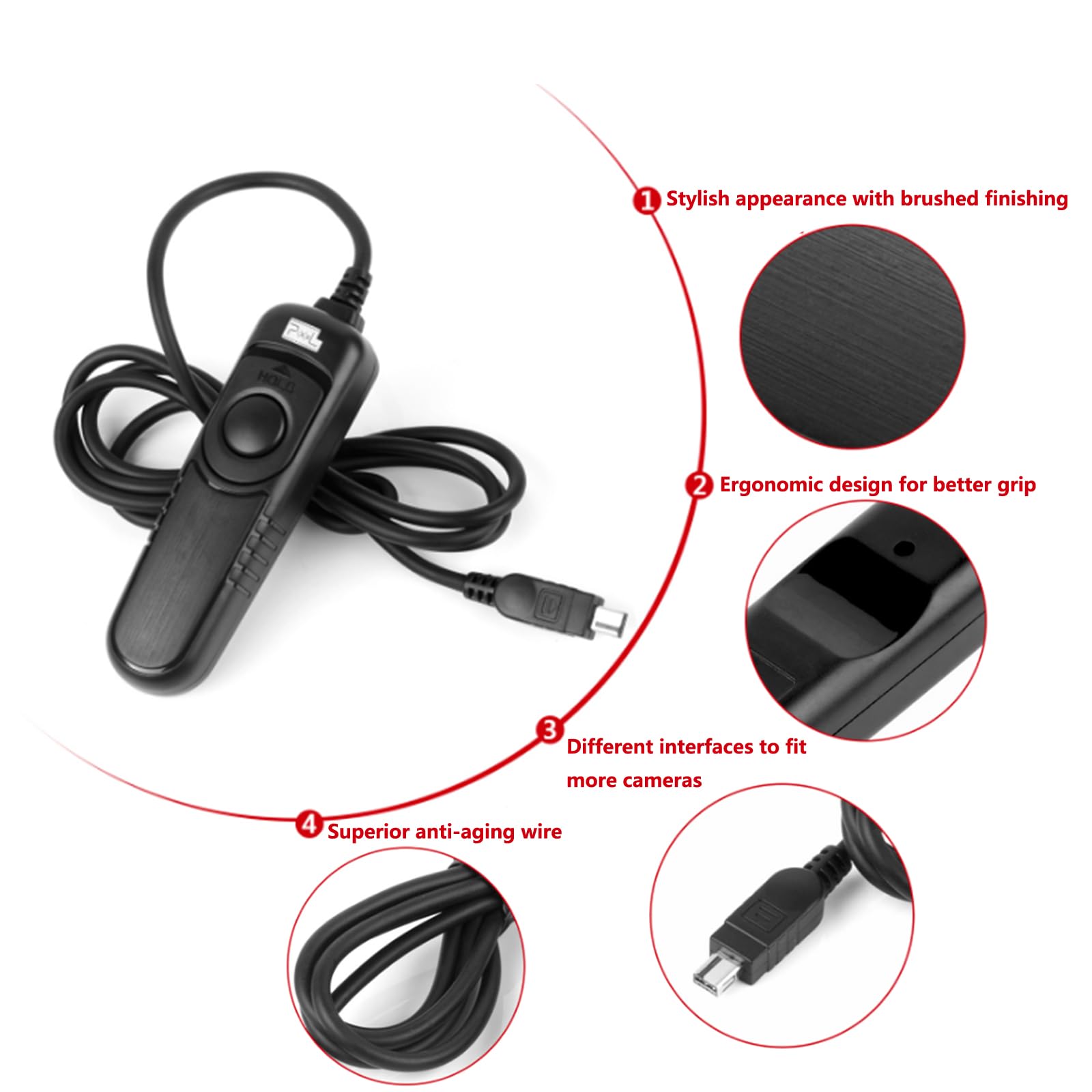 Camera Shutter Release E3 For Canon R6, R7, R10, Eosr, Eosrp, 750D, 2000D, 1200D, M5, M6, Xti, Xs, Xsi, Fuji Xt3, Xt4, Xt30, Gfx100, Olympus Om 1