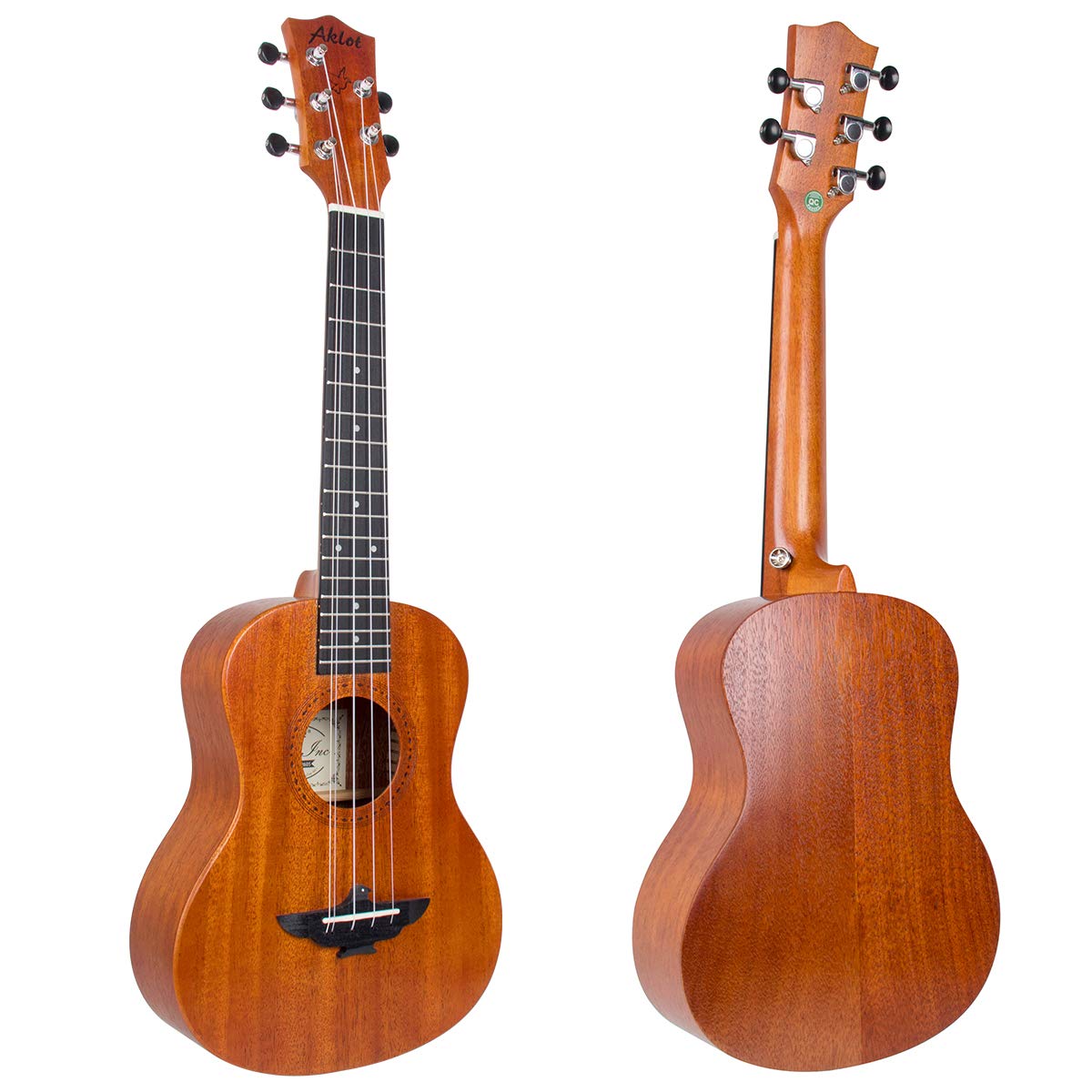 Aklot 5 Strings Ukulele,Tenor Ukelele 26 Inch Solid Mahogany Uke With Gig Bag Belt Extra Strings Professionals