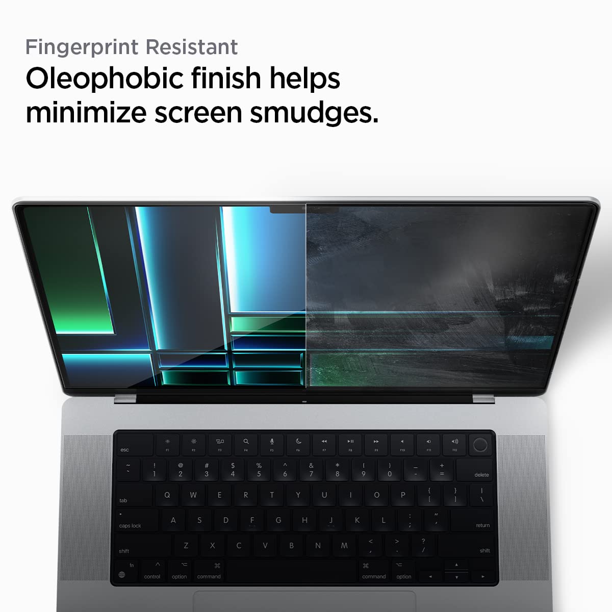 Spigen Tempered Glass Screen Protector [Glastr Slim] Designed For Macbook Pro 14 Inch (M4 / M4 Pro / M4 Pro Max / M3 Series / M2 Series / M1 Series)