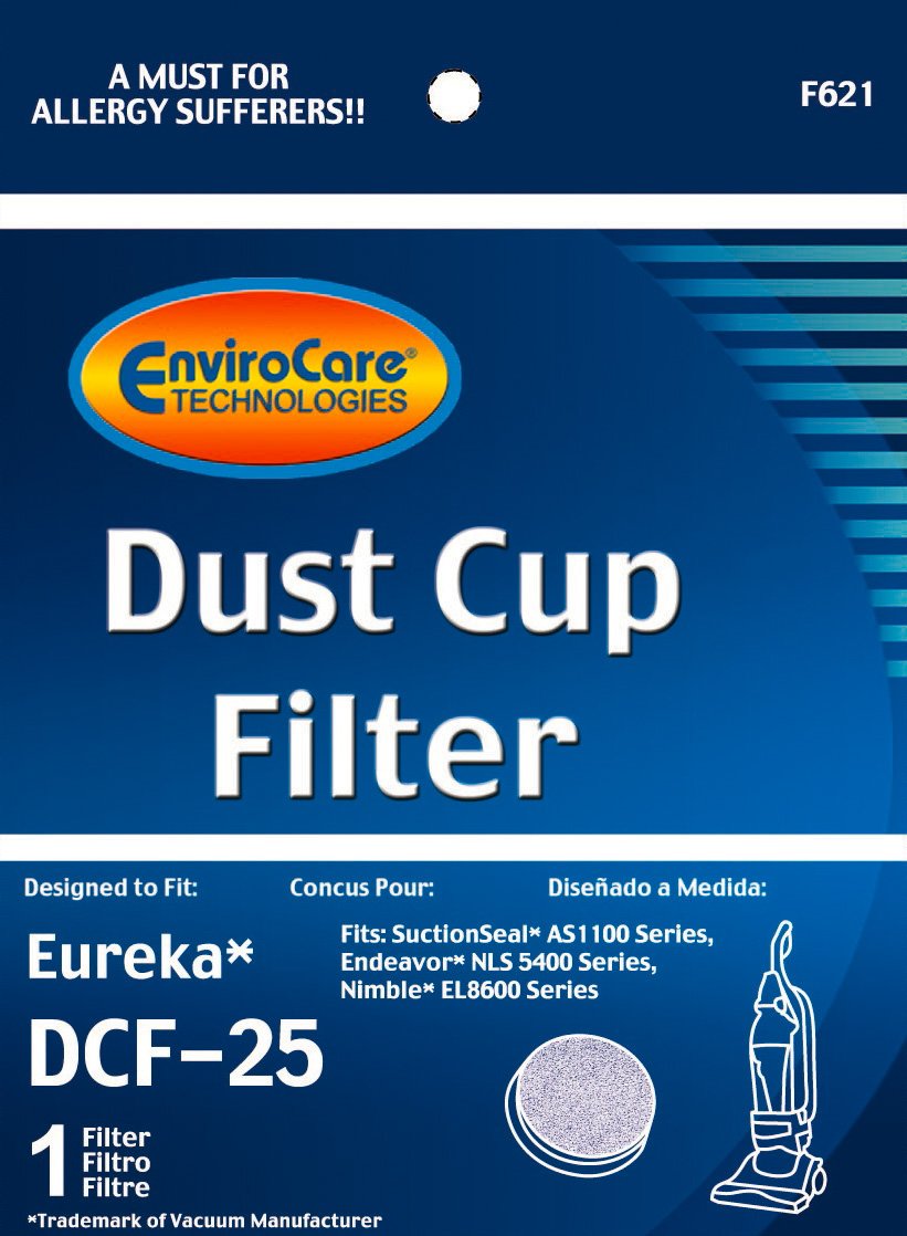 Envirocare Premium Replacement Dust Cup Vacuum Cleaner Filter Made To Fit Eureka Dcf 25 Uprights
