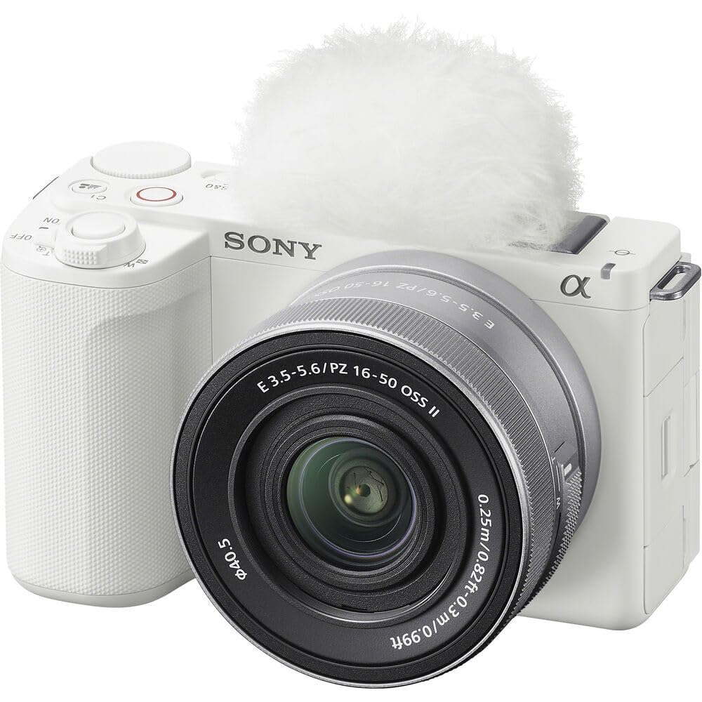 Sony Zv-E10 Ii Mirrorless Alpha Aps-C Camera Body + 16-50Mm F3.5-5.6 Oss Ii Lens White Zve10M2Kw Content Creators Bundle With Cp