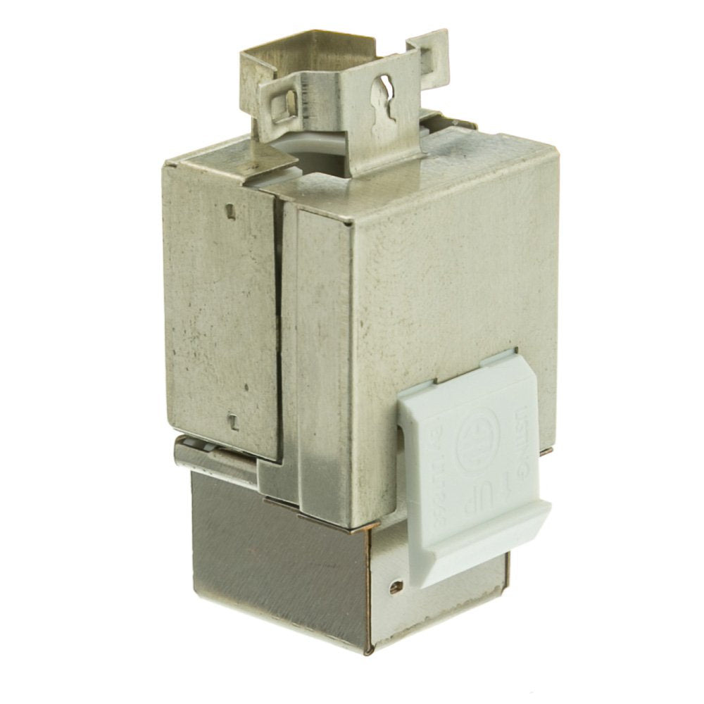 Shielded Cat6A Keystone Jack, Rj45 Female To 110 Punch Down