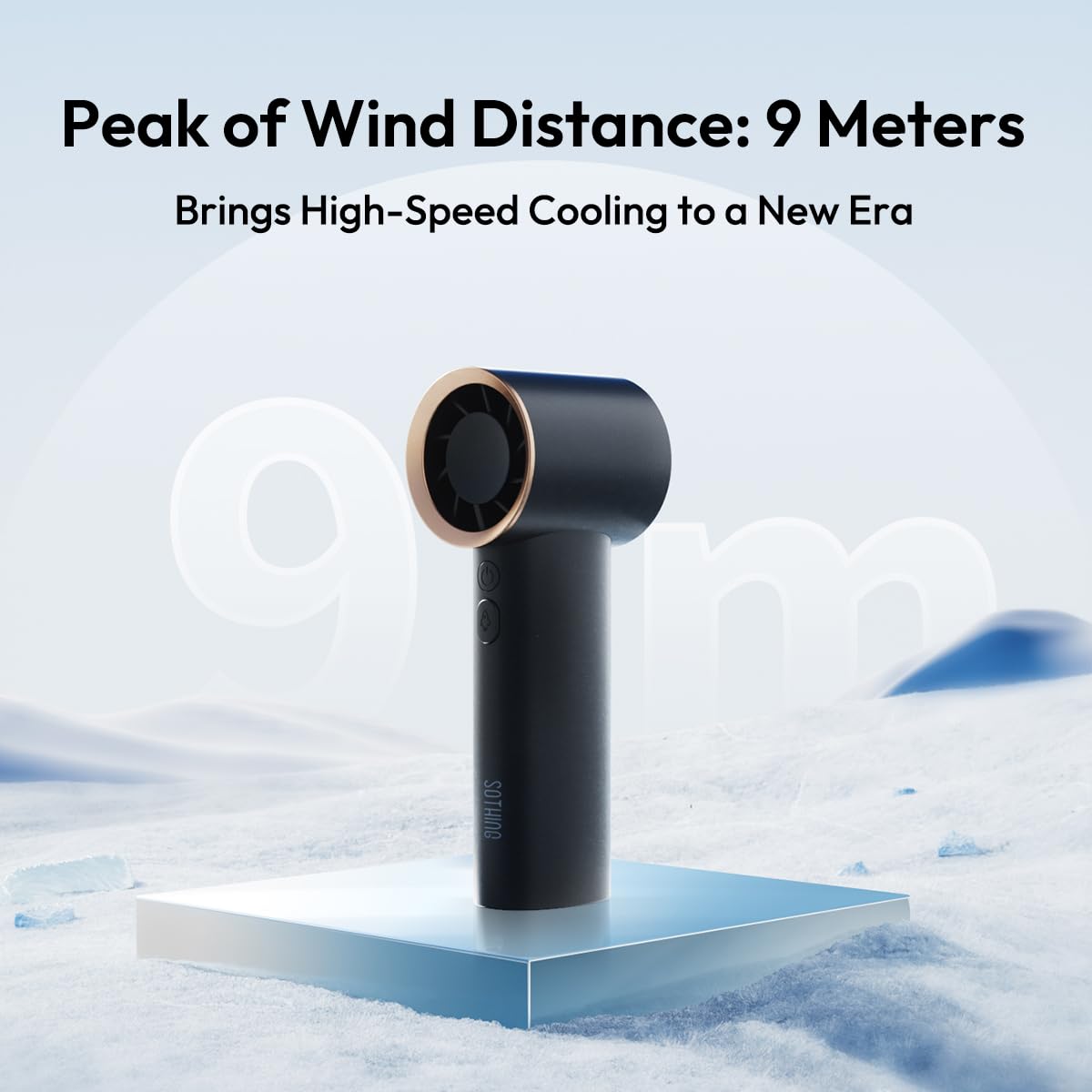 Sothing Portable Handheld Fan 199 Speeds(15000 Rpm), 3600Mah Turbo Mini Fan With Digital Display, Usb Rechargeable Powerful Desk
