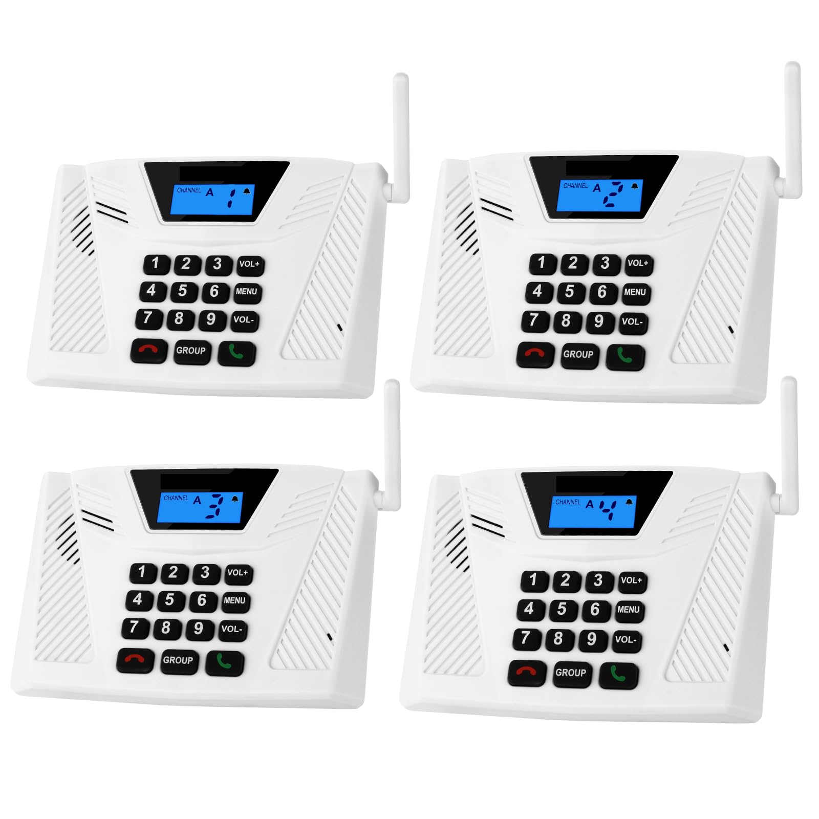 Intercoms Wireless For Home Upgrade 2024, Hands Free Intercom 5300 Feet Range, Real Time Two Way Communication Full Duplex Inter